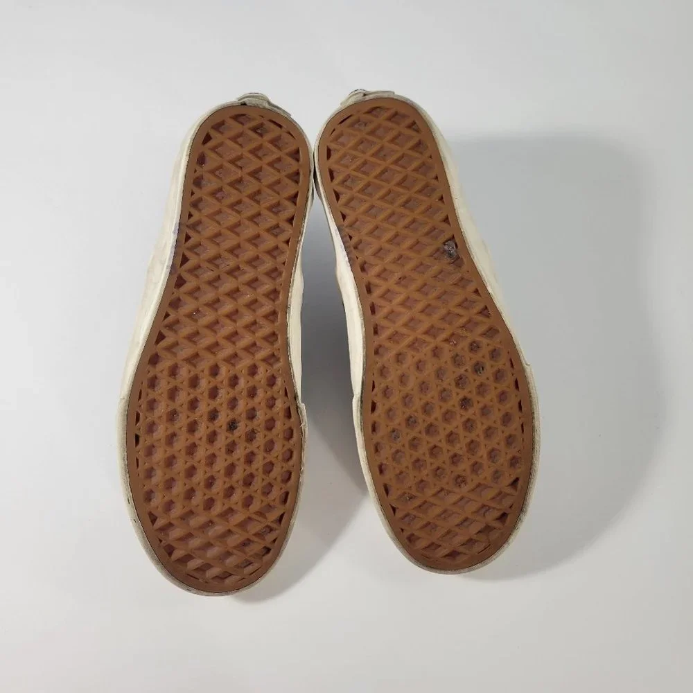 Vans Black Croc Embossed Leather Slip Ons Unisex Women's Size 6, Men's Size 4.5 - Picture 7 of 11
